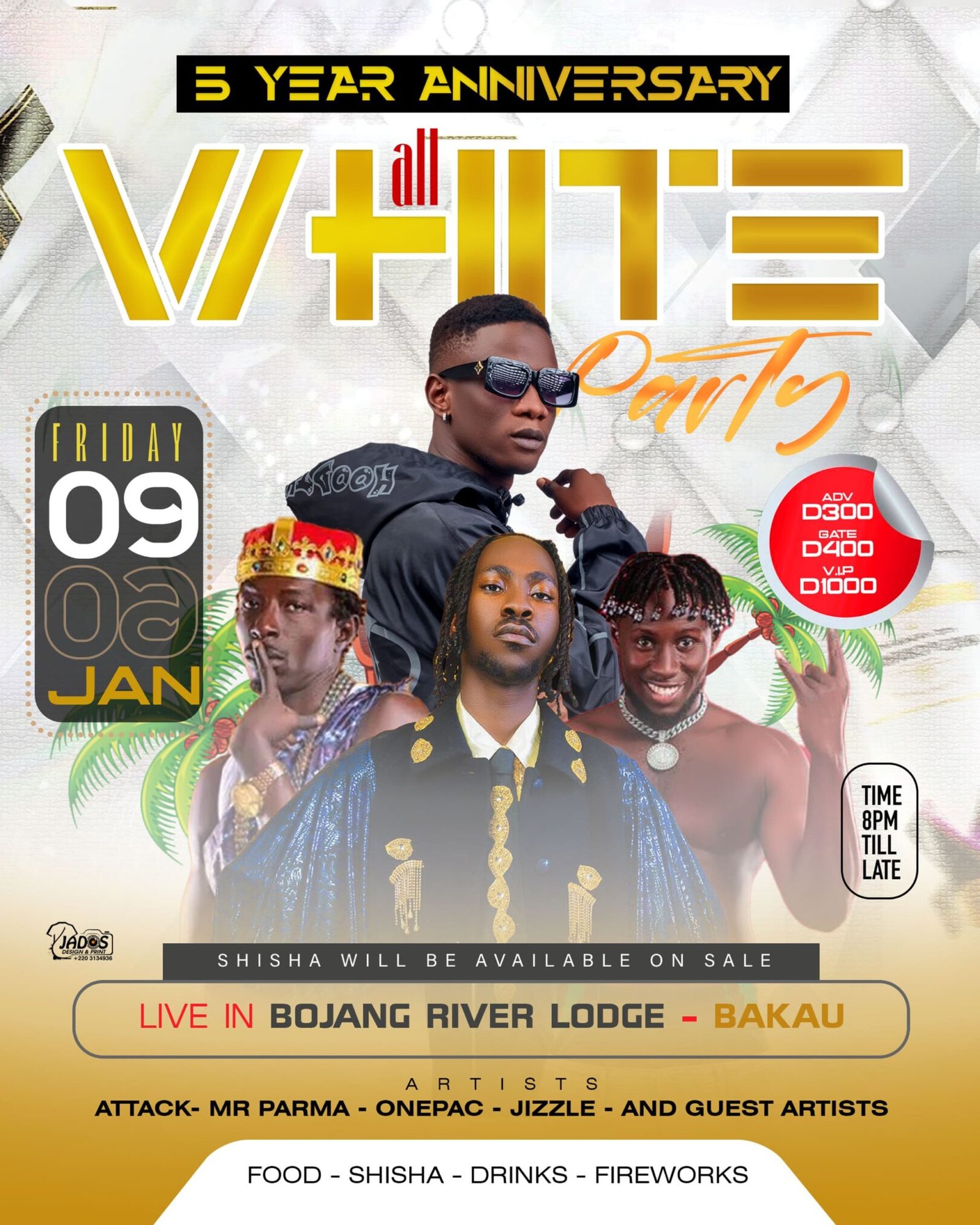 ALL WHITE PARTY – 5 Year Anniversary Showcase